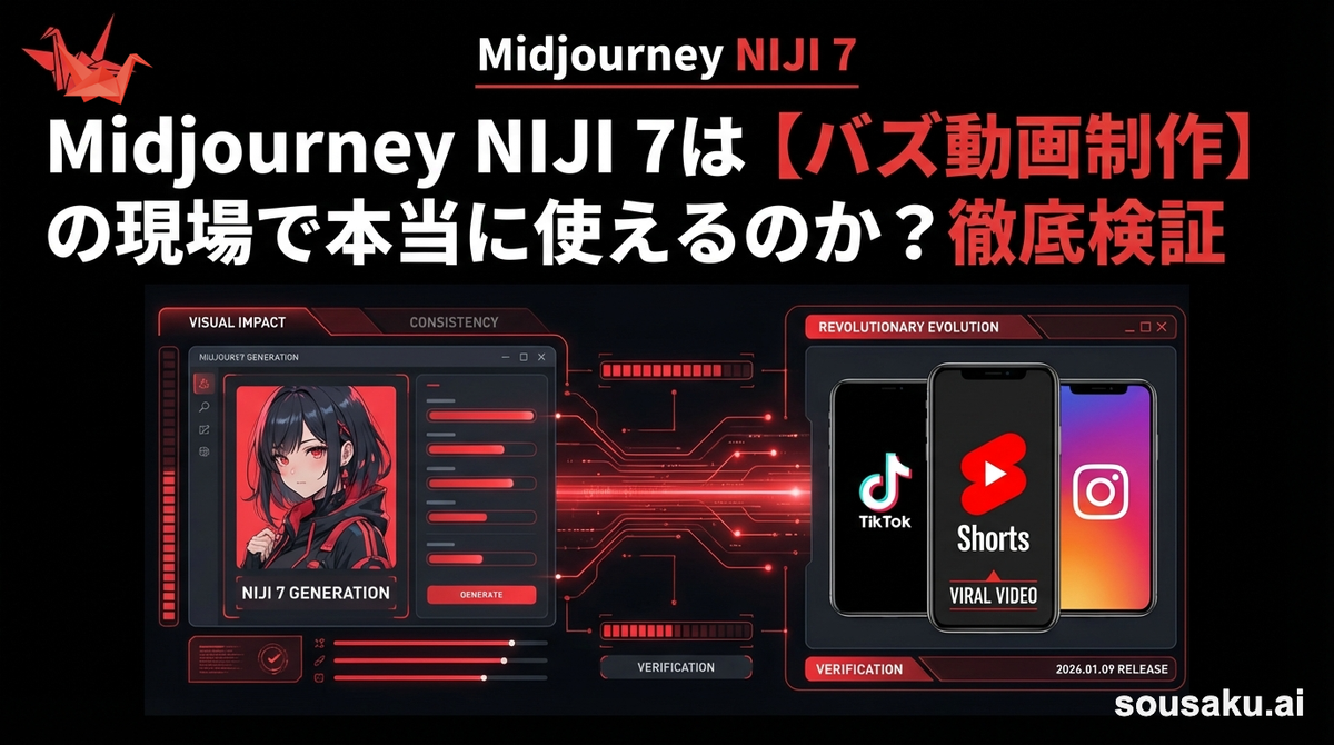Midjourney NIJI 7は【バズ動画制作】の現場で本当に使えるのか？徹底検証