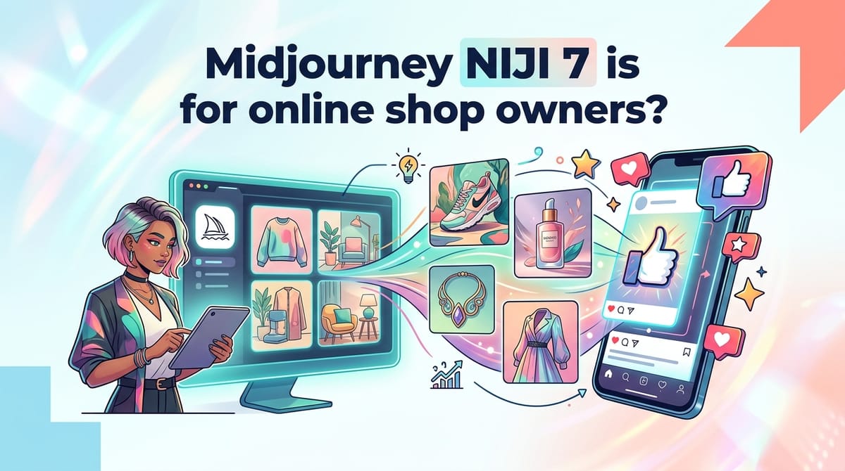 Midjourney NIJI 7 は【ネットショップオーナー】の使用に適しているか？