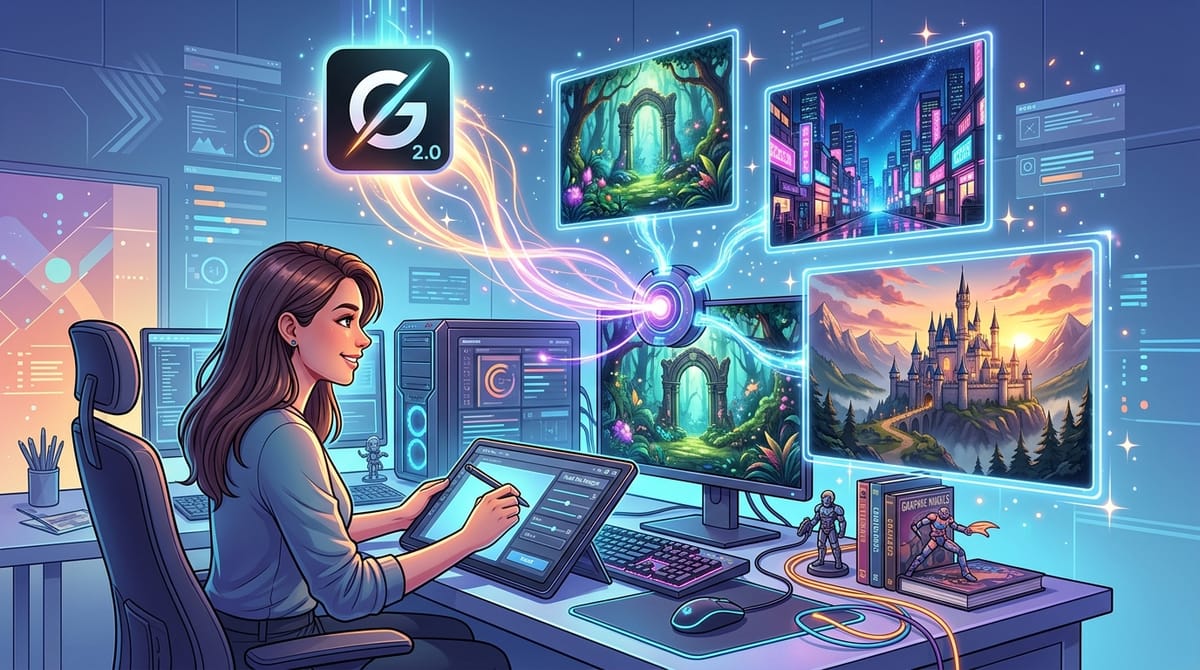 Grok Image 2.0を使用したゲーム背景素材制作の完全ガイド