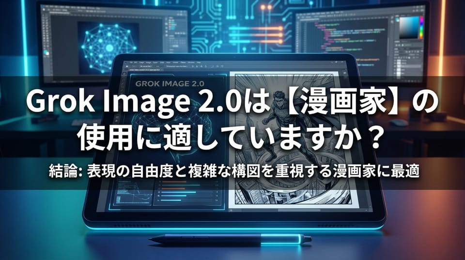 Grok Image 2.0は【漫画家】の使用に適していますか？