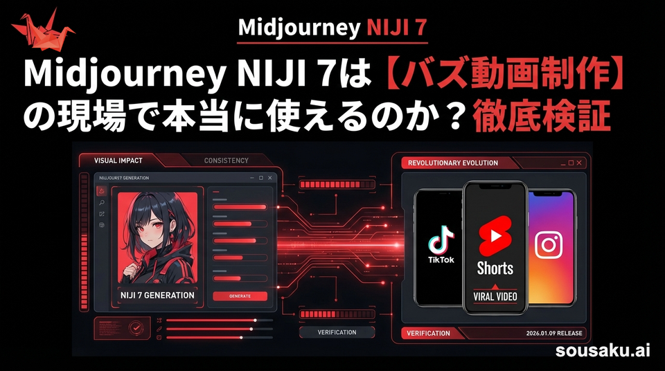 Midjourney NIJI 7は【バズ動画制作】の現場で本当に使えるのか？徹底検証