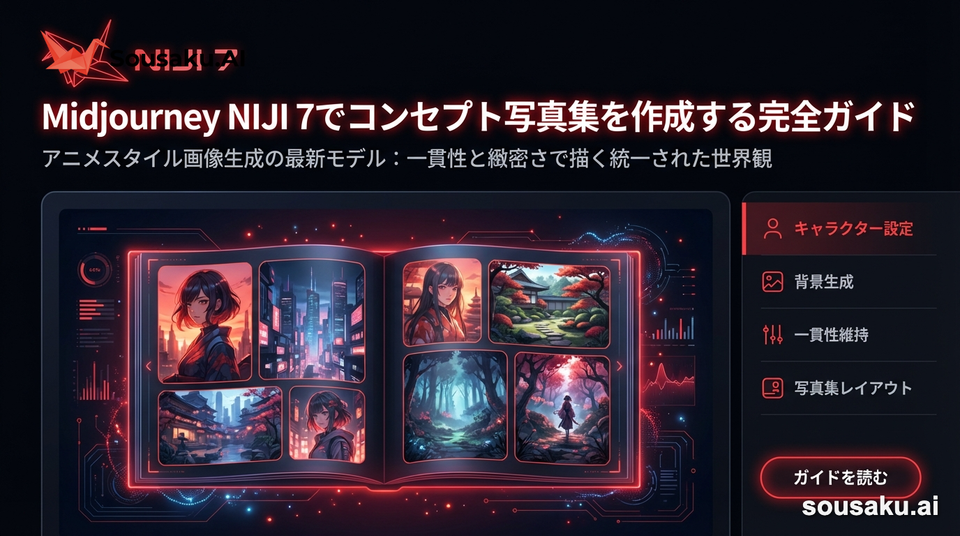 Midjourney NIJI 7でコンセプト写真集を作成する完全ガイド