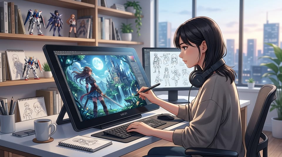 Midjourney NIJI 6を活用したアニメ・ゲームのコンセプトアート制作の完全ガイド